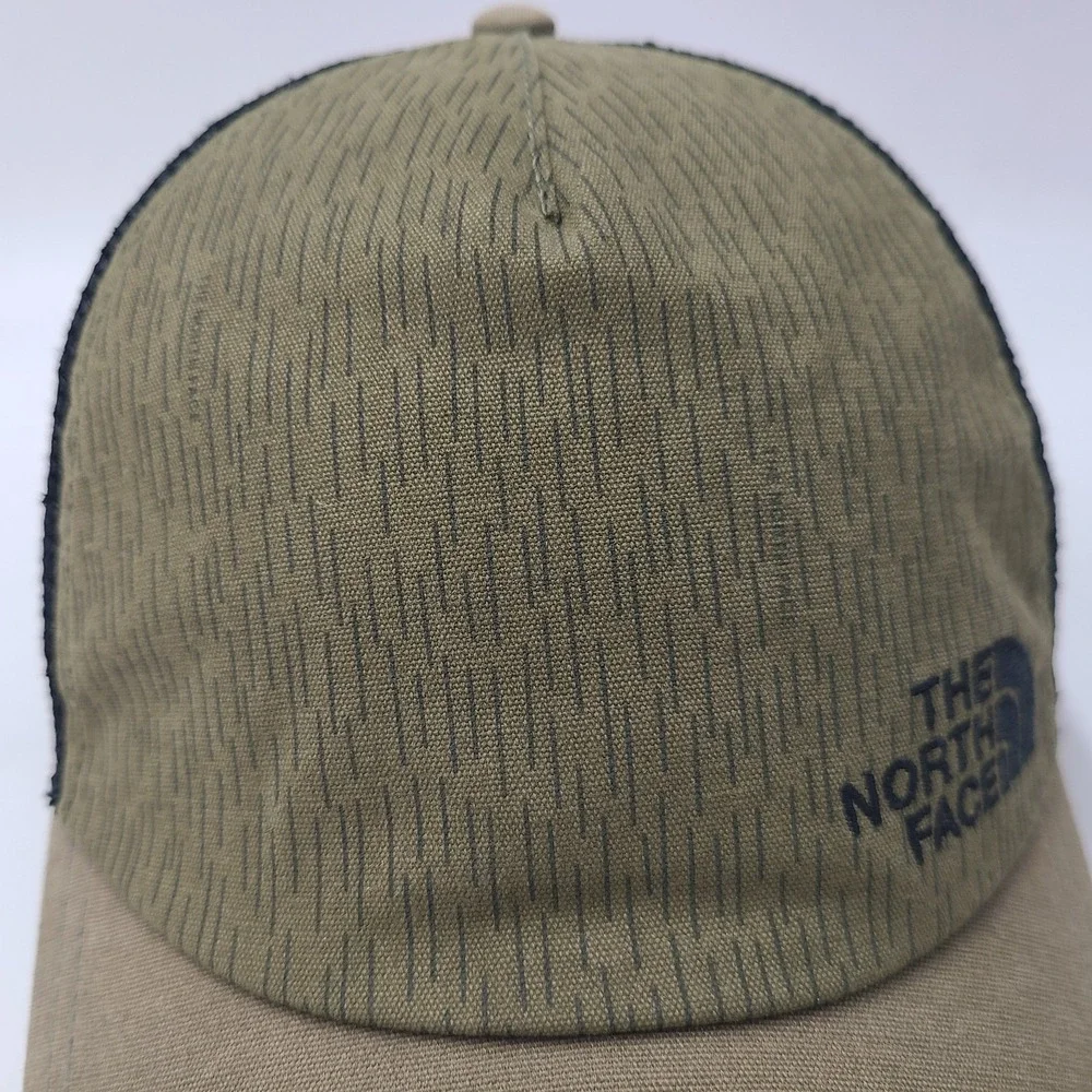 North Face Hat Snapback Trucker Mesh Green Black Men Hike Outdoors Casual Wear‎